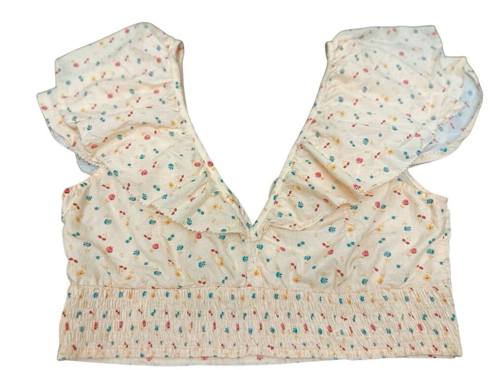 Christy Dawn floral crop top  size L
